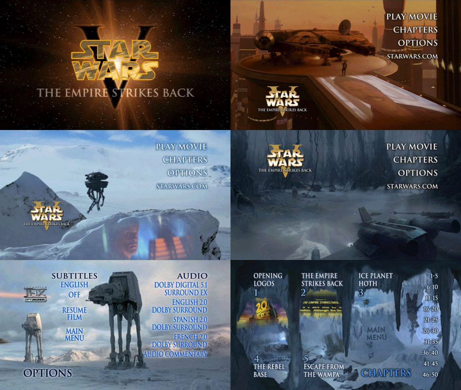 Remember when the Star Wars DVD menus would be different every time you play it?