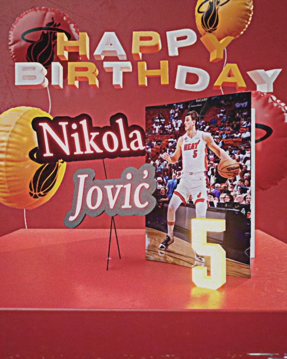 Miami HEAT on Twitter "Celebrating your 20th birthday in the NBAFinals is pretty epic! Happy