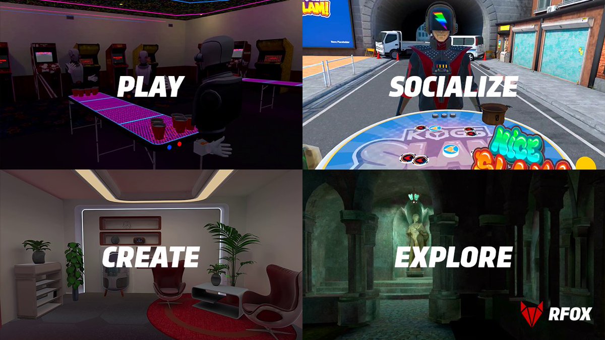 RFOX_VALT's tweet photo. Experience the immersive RFOX VALT on your Oculus Quest 2, Android, or iOS Mobile device! ๐
Download the app now and unlock a world of virtual adventure.
Explore, socialize, and create unforgettable memories in the metaverse.
https://t.co/CfExSEv7cD
#Appleverse #VirtualReality