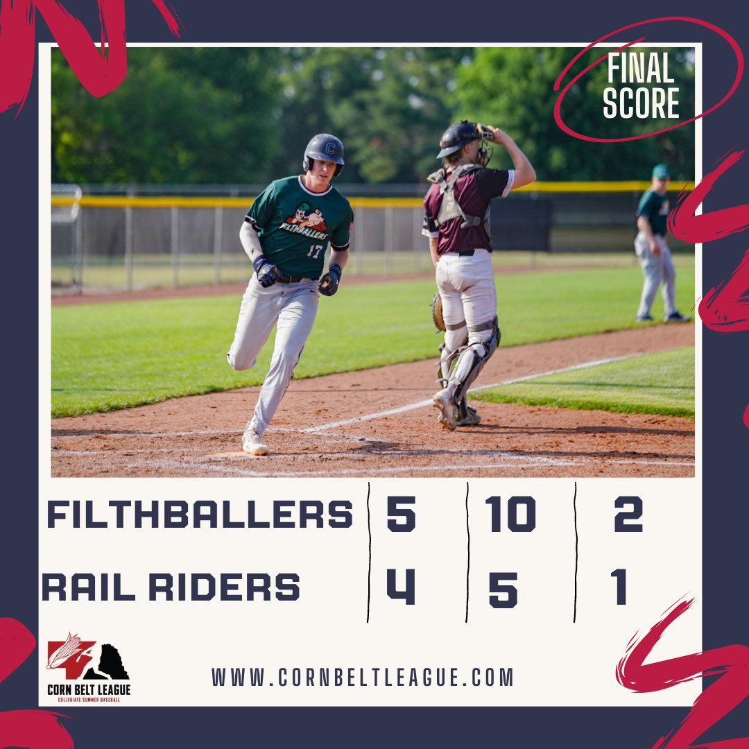 Corn Belt League on Twitter "Rail Riders fall just short in their 7th