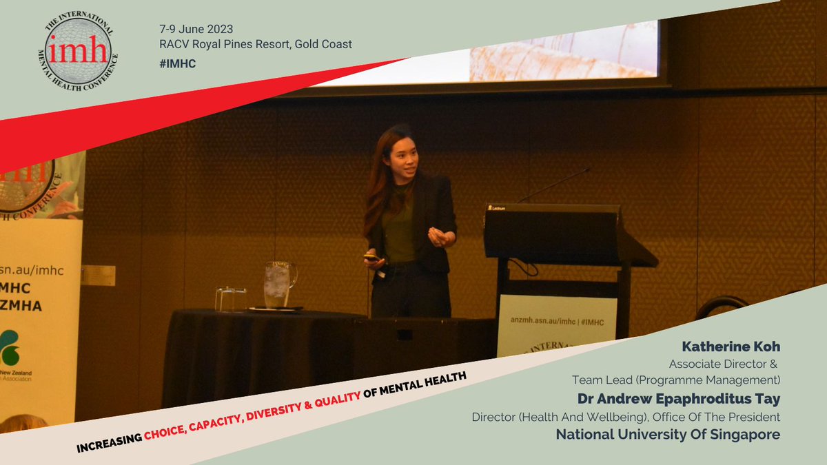 anzmha's tweet image. With more than 13,000 full-time staff, @NUSingapore's Health and Wellbeing (HWB) unit developed the NUS’ Mental Wellbeing Framework (“WellNUS Framework”) to systematically coordinate the relevant evidence-based action plans. #IMHC

The presentation will illustrate how the