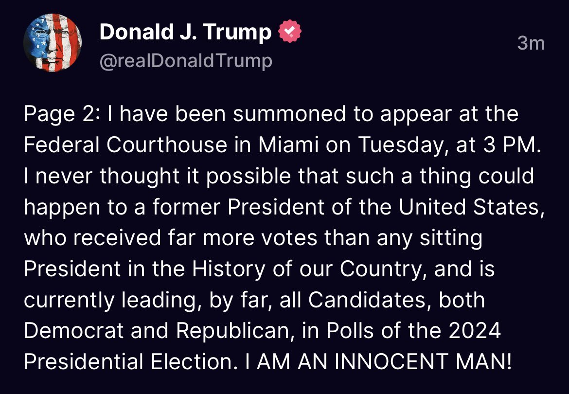 permawedgie's tweet photo. Well, at least he admits he’s a FORMER President. 🤷‍♀️ https://t.co/Ro9BrFD1A8