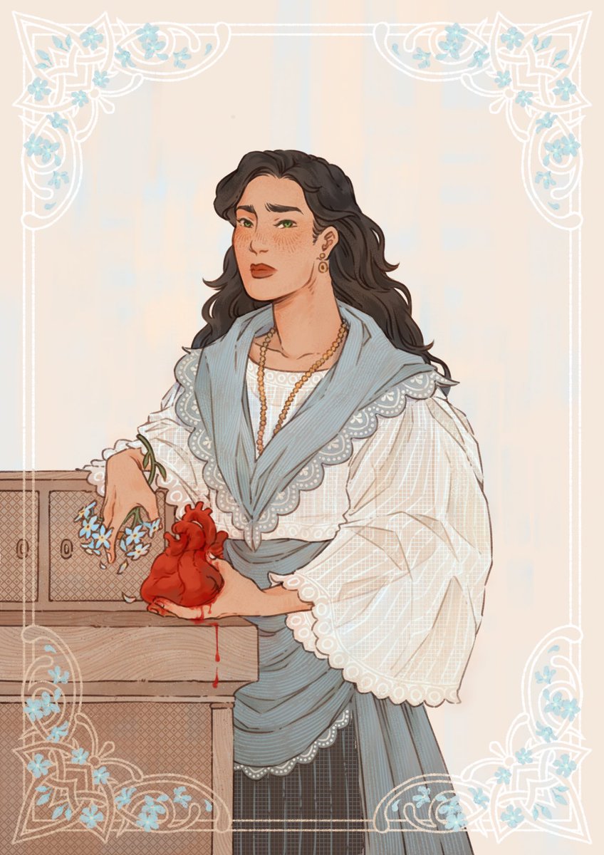As a special treat for finishing my first act, I got some art done of my MC, Arsenia, from my Filipino Wuthering Heights book! @alamangoes did such a wonderful job, and I’m in awe of each and every detail 🥹