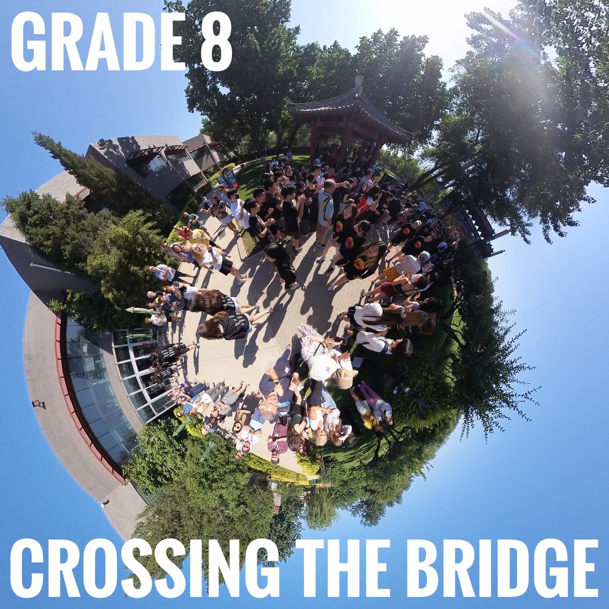 sjtylr's tweet photo. One of @WAB_LIVE’s special traditions is Grade 8 ‘Crossing The Bridge’ from MS to HS, cheered on by the MS community and welcomed by the HS community, to the sound of the banging drum. Welcome to HS! https://t.co/iCQ3O7is06