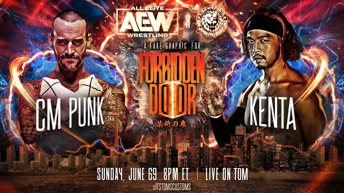 FightfulSelect.com has heard discussions of CM Punk vs. KENTA at Forbidden Door.

Full story for subscribers.

Here's a great edit from @ItsTomsCustoms