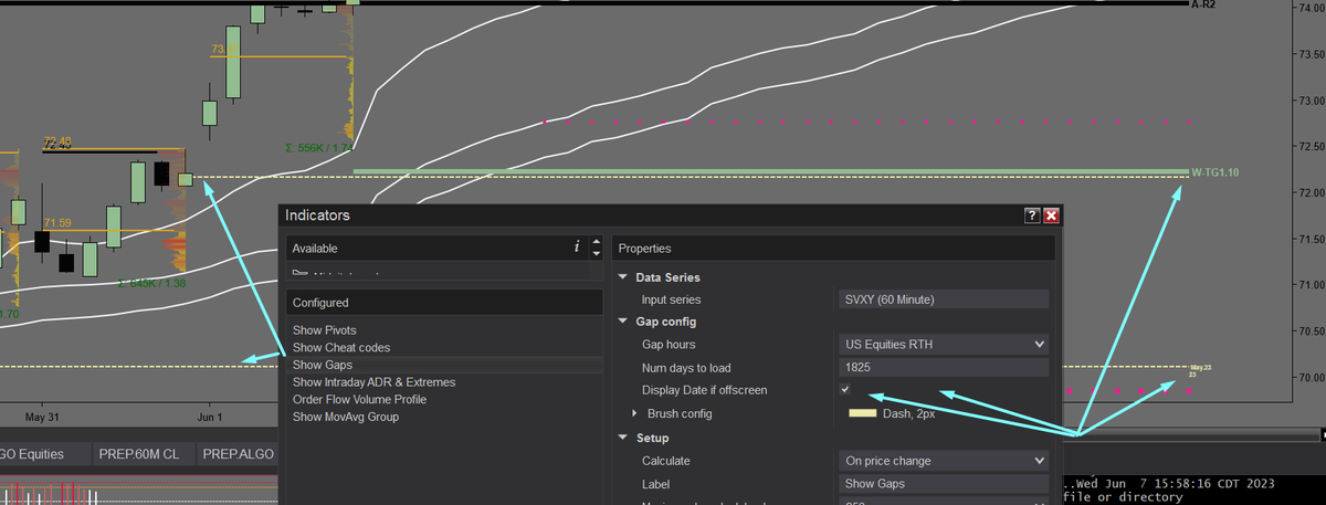 Adding ability to show gaps with option to show/hide origin date.