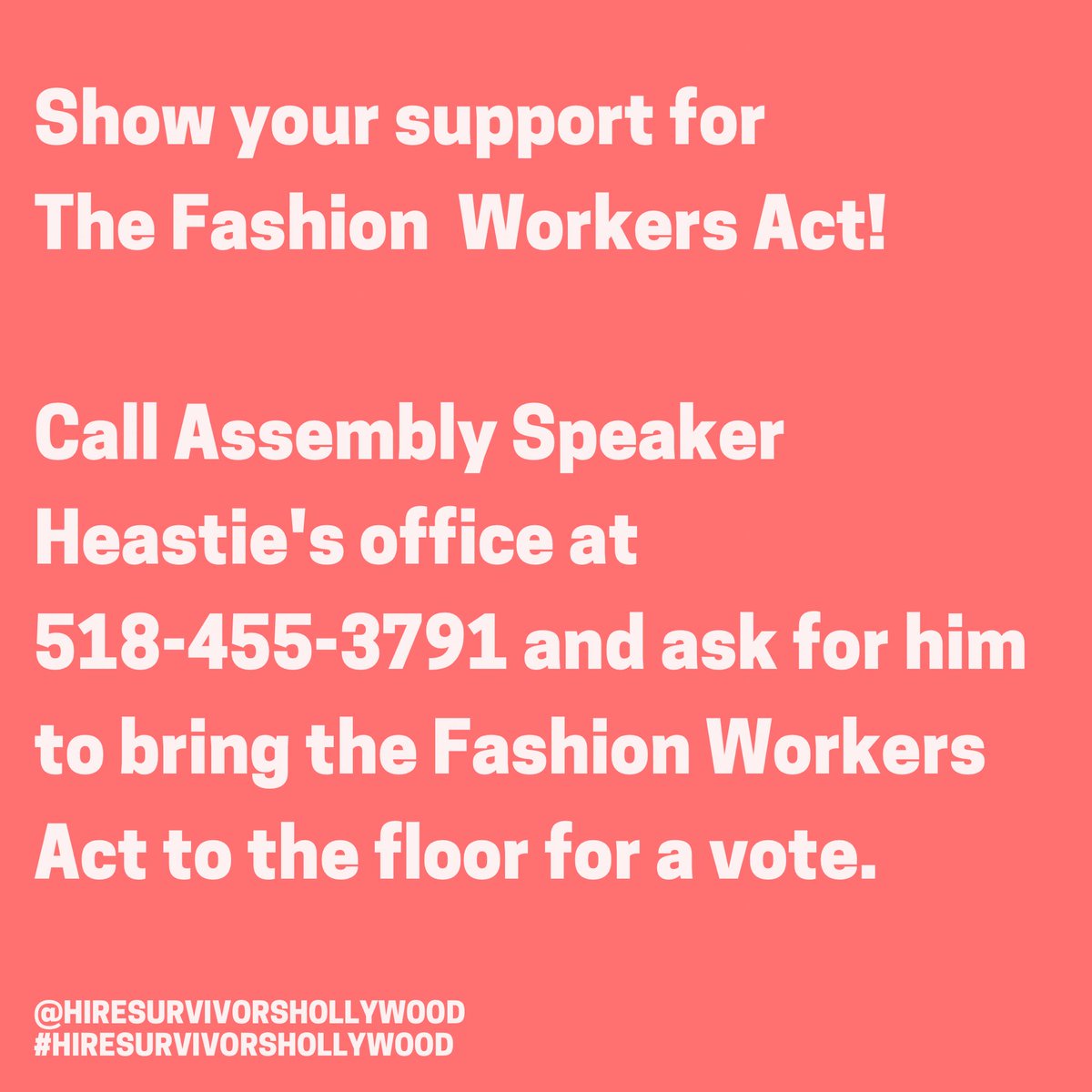 The #FashionWorkersAct has just passed in the NY Senate with a resounding vote of 46-16! We extend our heartfelt gratitude to Senator Brad Hoylman, the bill sponsor, for his outstanding leadership.