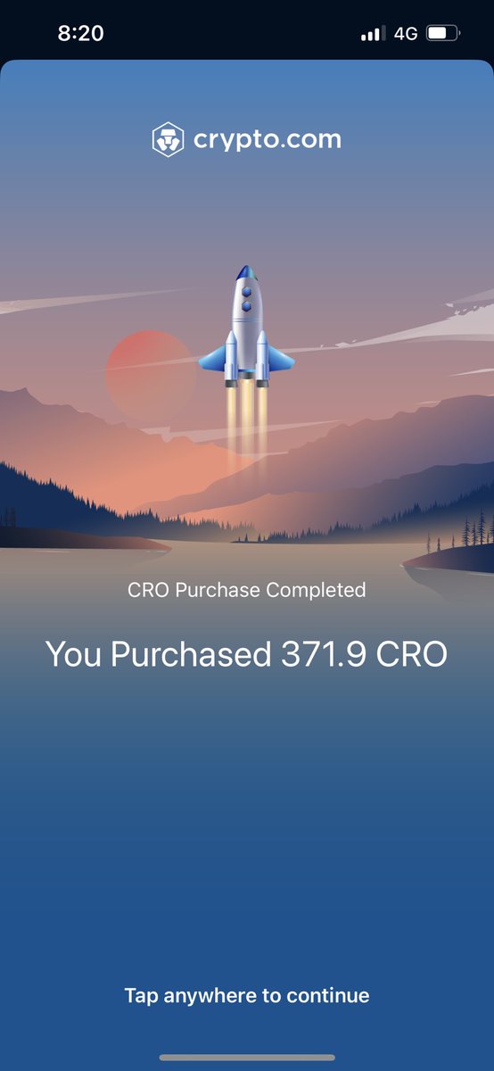 daily $CRO purchase completed ✅ another purchase closer to my 100,000 $CRO goals. long way to go but we still DCA 🫡

#cryptocom #cronos #crofam