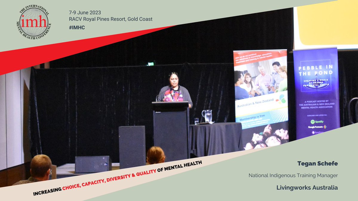 anzmha's tweet image. Tegan Schefe will provide a breakdown of the co-design and evaluation process of the half-day suicide alert SafeYARN program and the two-day suicide first aid program (I-ASIST), and the challenges faced in creating culturally appropriate training. #IMHC