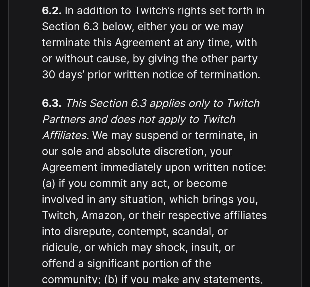 _Nat_Ali's tweet photo. MDR J'AI L'IMPRESSION QUE CE PASSAGE EST LA JUSTE POUR MOI JPP
"On se réserve le droit de dégager du partenariat toutes personnes qui petit a, salit le bon nom de Twitch ou les riddiculise"

Ahahah oups je voulais dire que le contrat en anglais c'était grave cool j'adore holala https://t.co/olo4xYKMD1