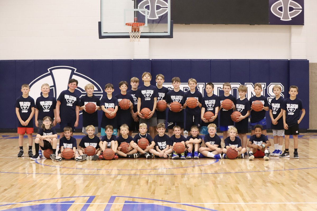 A big Triton Shoutout to our area 4th-8th graders who joined us this week for our @ICCCMensBBall Boys Basketball Camp! We hope you learned a little, got better, and most of all, had fun! 🏀🔱 Images at facebook.com/iowacentral #TritonNation #FutureTritons #TritonExperience