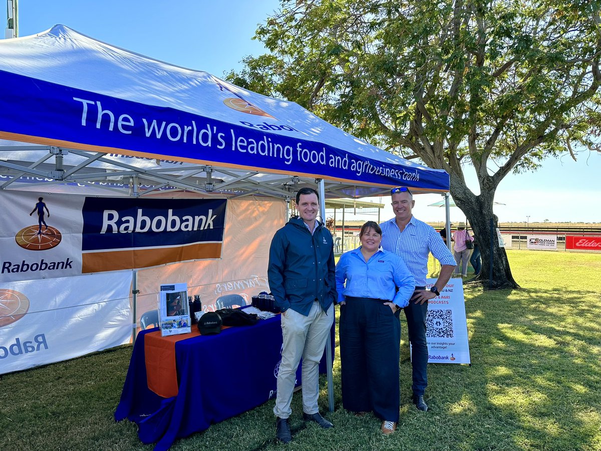 We’re excited to be at the Richmond Field Days - come and say hello to Lach, Vivian &amp; Justin 👋 

#Rabobank #Community #richmondfieldday2023