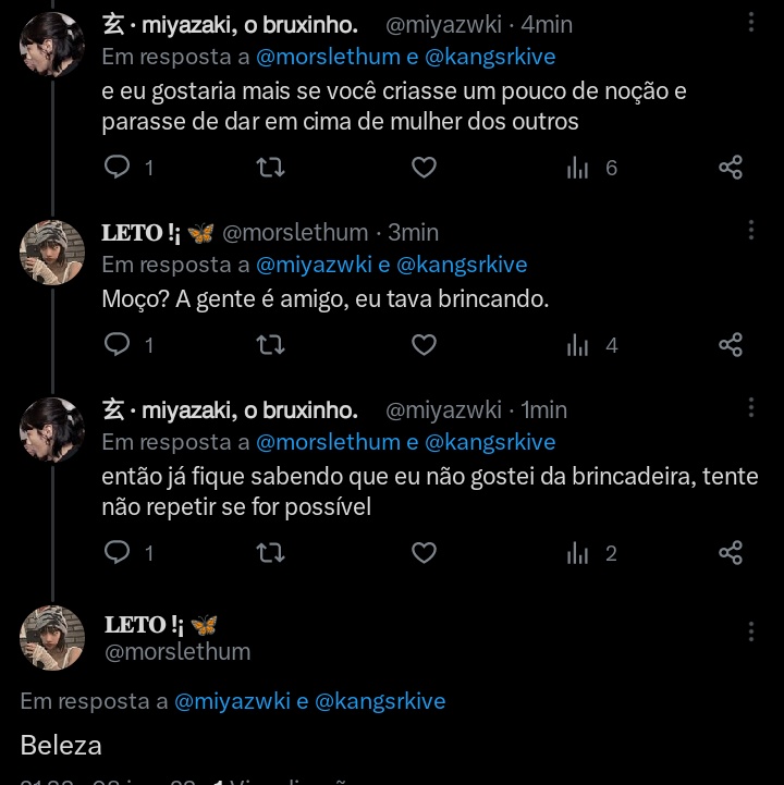 oi amor explica onde eu fui mal educado depois da pessoa falar que queria que minha mulher fosse o acompanhamento do jantar, ou seja, que queria comer ela em outras palavras? no meu ponto de vista eu fui educado ATÉ DEMAIS