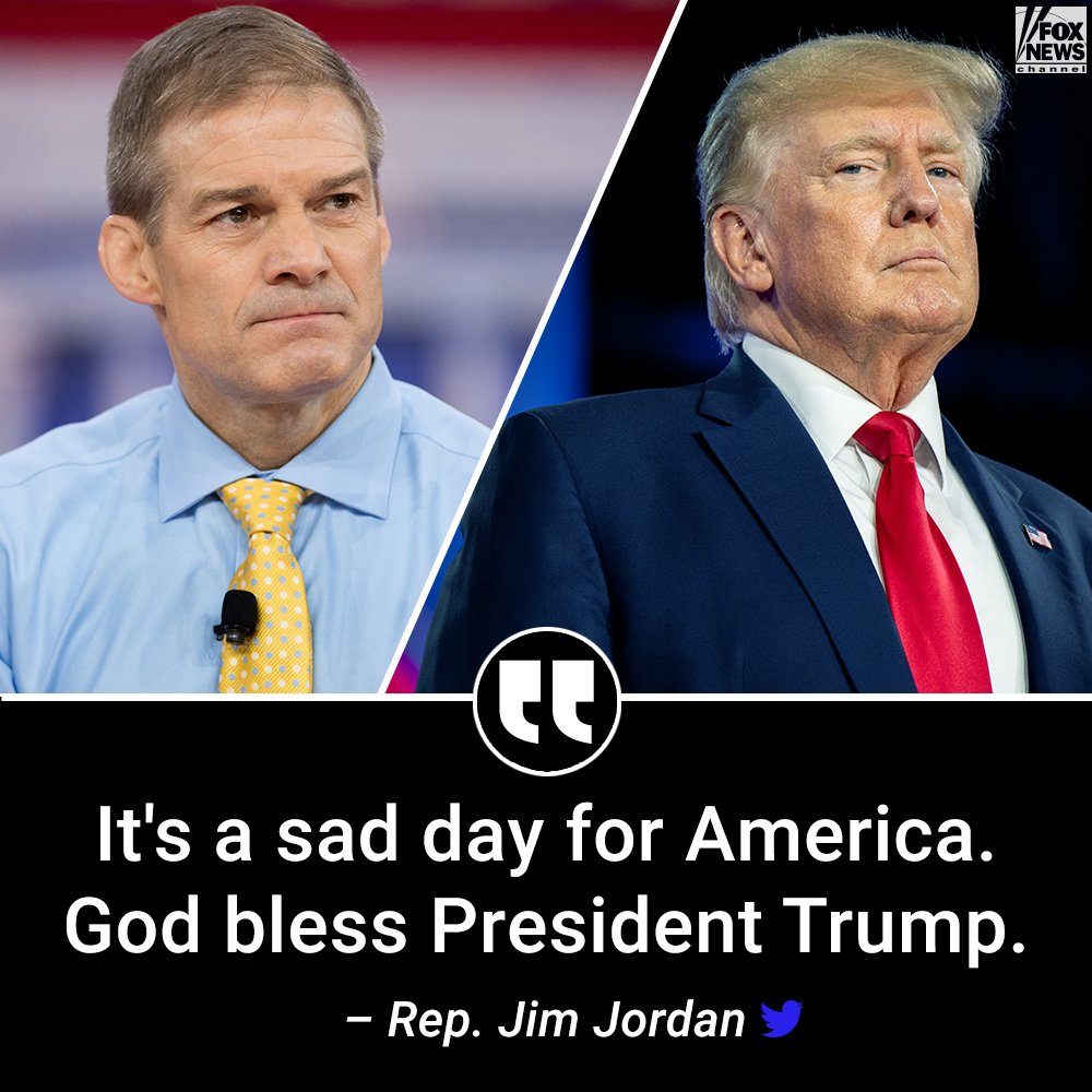 Rep. <a href="/Jim_Jordan/">Rep. Jim Jordan</a> reacts to Trump being indicted again after monthslong investigation.