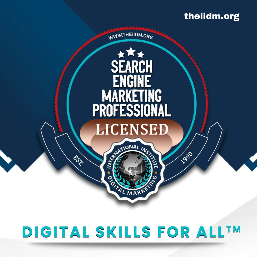 🔍 Become a Licensed Search Engine Marketing Professional™

📈 Don't miss this opportunity to master the art of search engine marketing.

Apply now and take your digital marketing skills to new heights! 💪✨ theiidm.org/courses/5/

#iidm  #digitalmarketing #seo #sem