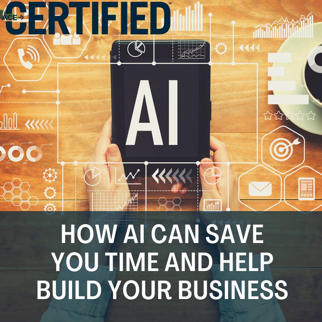 acefitness's tweet photo. In this new CERTIFIED article, writer Dan Green asked three ACE content creators how they use ChatGPT and other AI tools and how exercise professionals and health coaches can make the most of this resource.
Click here to read more: https://t.co/DwLsFBizu1
#ChatGPT #acecertified https://t.co/i9GqZjRf7G