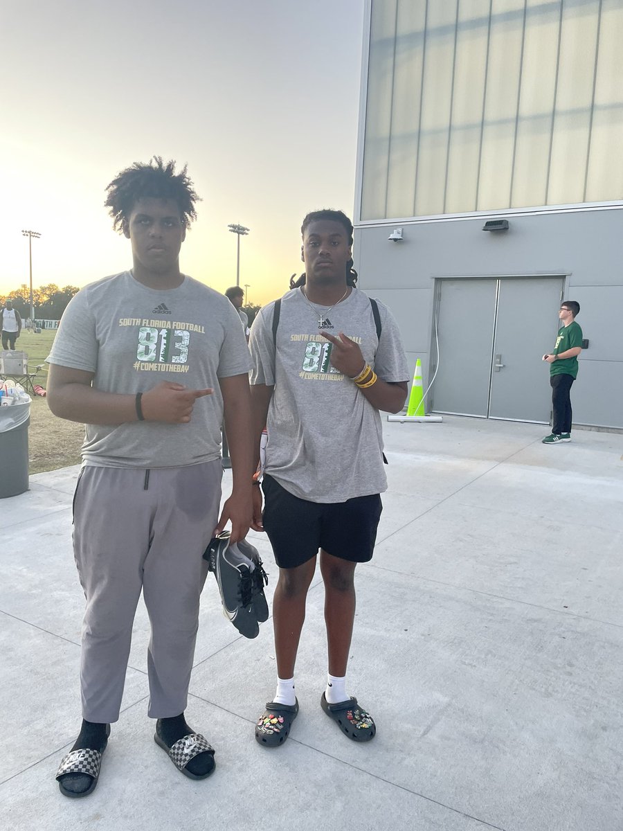 Had an great time at the usf camp today <a href="/USFFootball/">USF Football</a> <a href="/USFRecruits/">USF FB Recruiting</a>