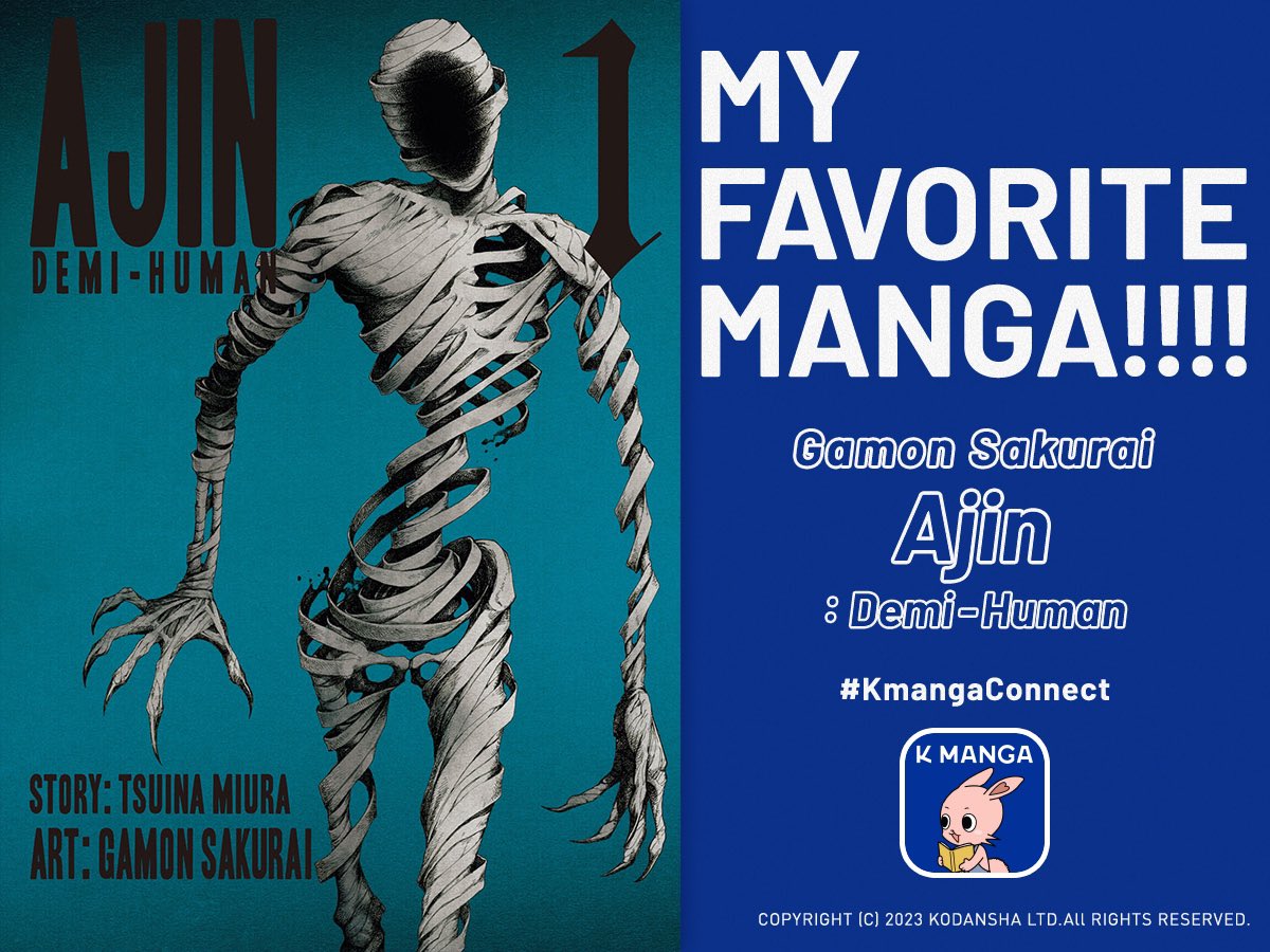 K MANGA on X: 🔥Thank you @sunflowerkt_ for sharing your manga  recommendation with us! Ajin Demi-Human is a must-read if you are a fan of  horror action! Go check out Ajin Demi-Human