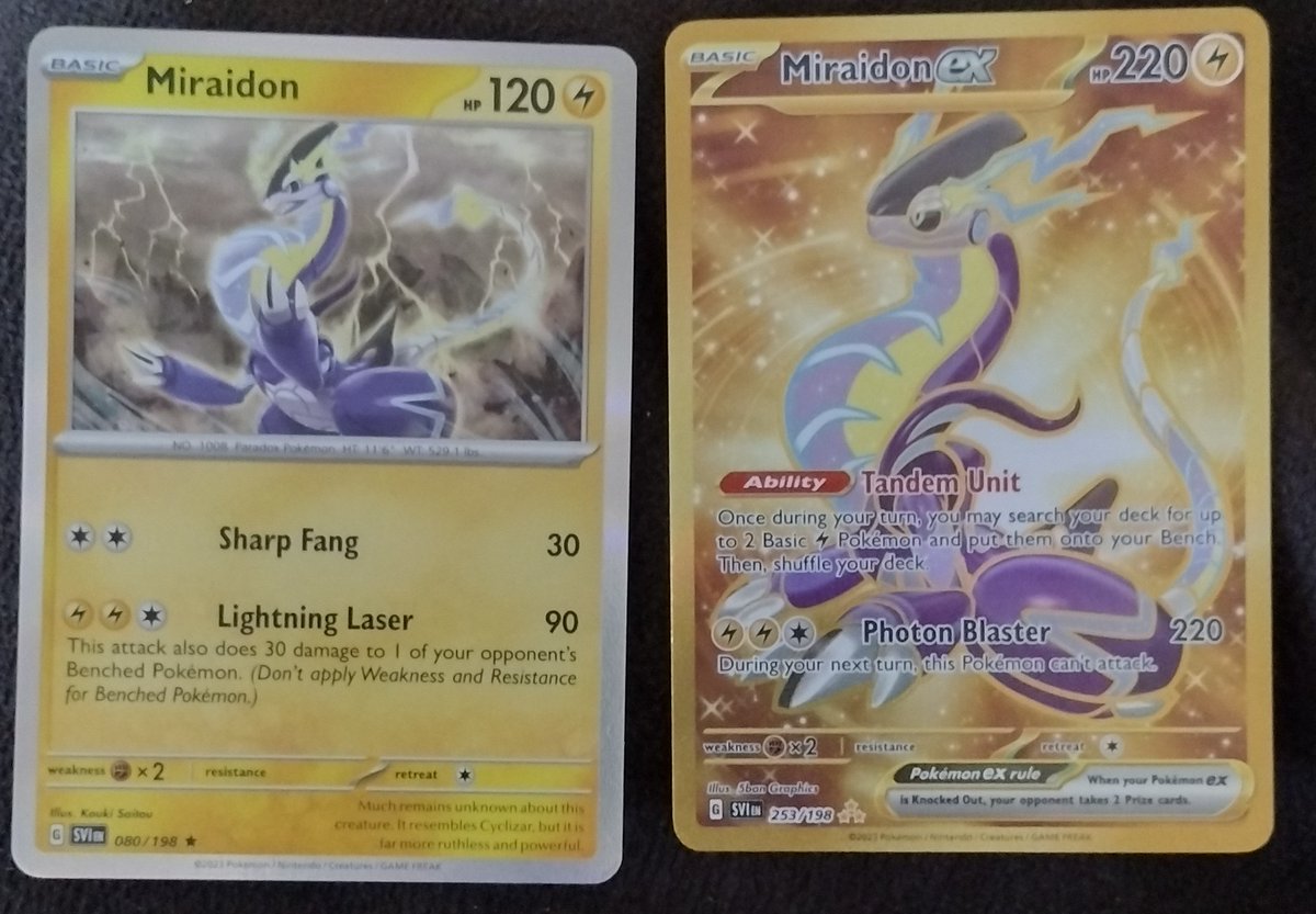 I got miraidon! XD #pokemon #tcg #pokemoncards