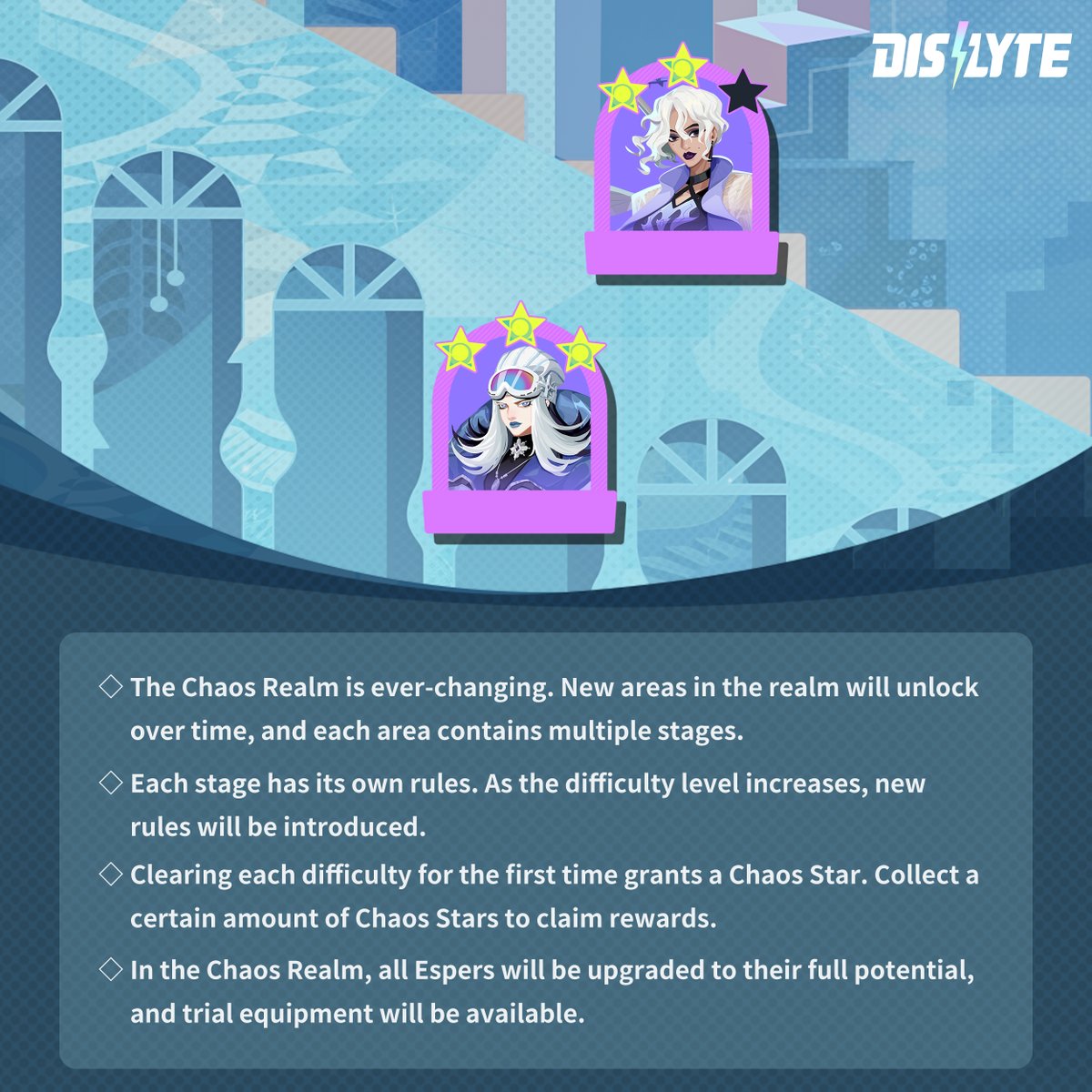 Chaos Realm

After the update, Chaos Miracle will be added to Miracle Adventure for players to explore. The Chaos Realm is ever-changing. Let's learn what can be done in the Chaos Miracle with Boomboom!

#Dislyte #シンネオ #디스라이트 #众神派对