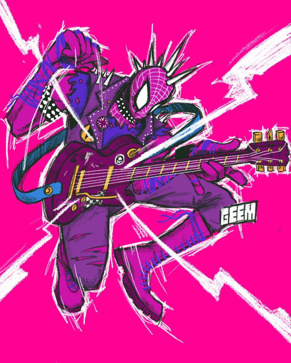 ⚡️HATE THE AM. HATE THE PM. ⚡️
#AcrossTheSpiderVerse #spiderpunk #HobieBrown