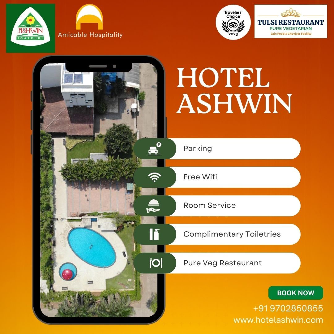 Dive into luxury at Hotel Ashwin's swimming pool while enjoying the scenic beauty of Igatpuri.

#LuxuryHotelExperience #RelaxationGoals #FoodieParadise #PoolsideRetreat #SereneGetaway #LuxuryHotel #BoutiqueHotel #ResortLife #VacationModeOn #TravelGoals #Wanderlust #Staycation