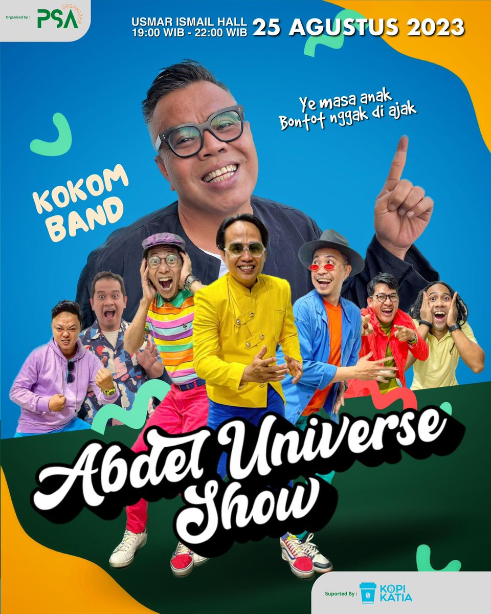 KOKOM <a href="/kokomband_/">kokom_band</a>  bakalan main di acara Abdel Universe Show <a href="/abdelachrian/">Abdel Achrian</a>
