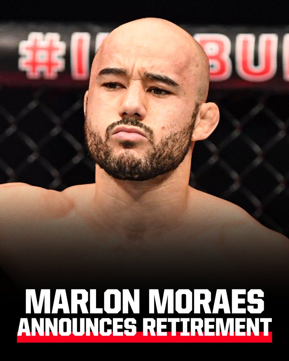 espnmma's tweet photo. Marlon Moraes officially announced his retirement from MMA. https://t.co/64BH9Hbp4A