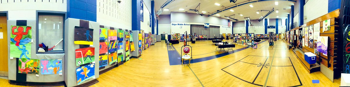 RulesRoom's tweet photo. 2023 EMS Art Show ⭐️ 
Awesome job done by all! Thank you everyone who stopped by, was a beautiful night. We are so proud of our artists. And we will miss you Mr. Jones!! ❤️ @EMSArtroom116 https://t.co/icIEUai3Sl