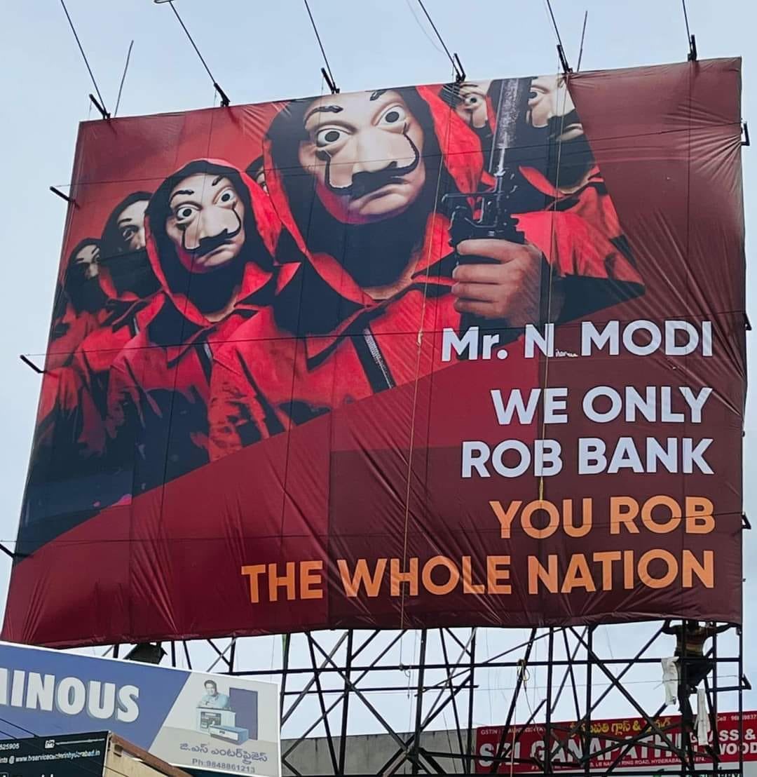 ysathishreddy's tweet photo. Remembering one of the sensational poster! 

#Modi https://t.co/gEnySoJxPm