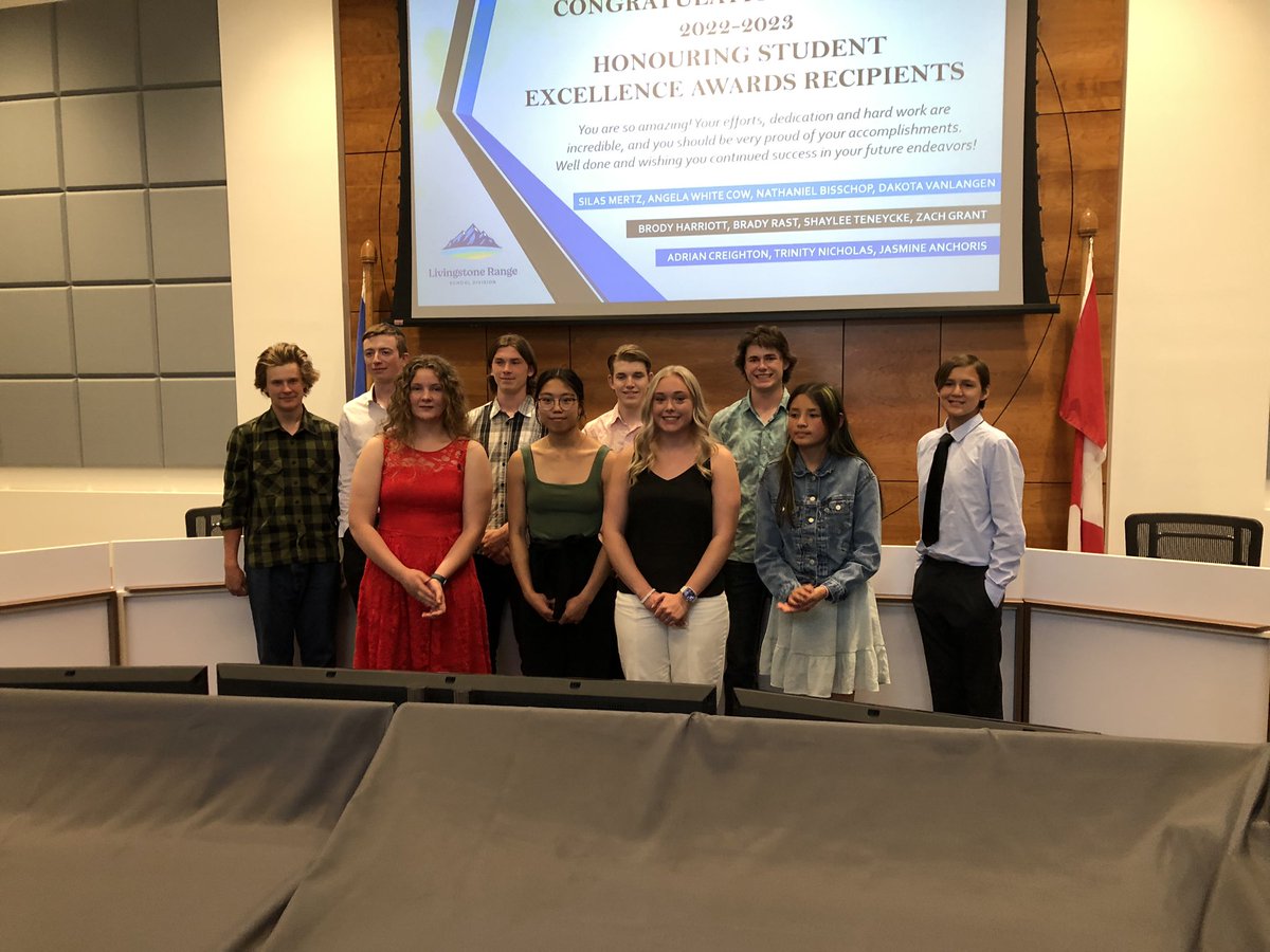 Congrats to our Honouring Student Excellence Award winners: Zach Grant, Nathaniel Bisschop, Adrian Creighton and Trinity Nicholas!