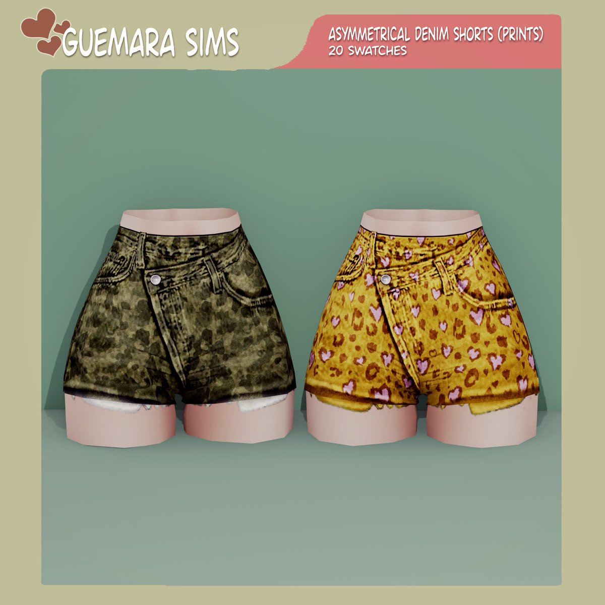 Elevate your Sims' style with my Asymmetrical Denim Shorts!
More info: patreon.com/posts/84301220

#Sims4 #TheSims4 #thesims4cc #sims4ccfinds #Sims4Cc #ShowUsYourSims #sims4customcontent #Sims4Clothing