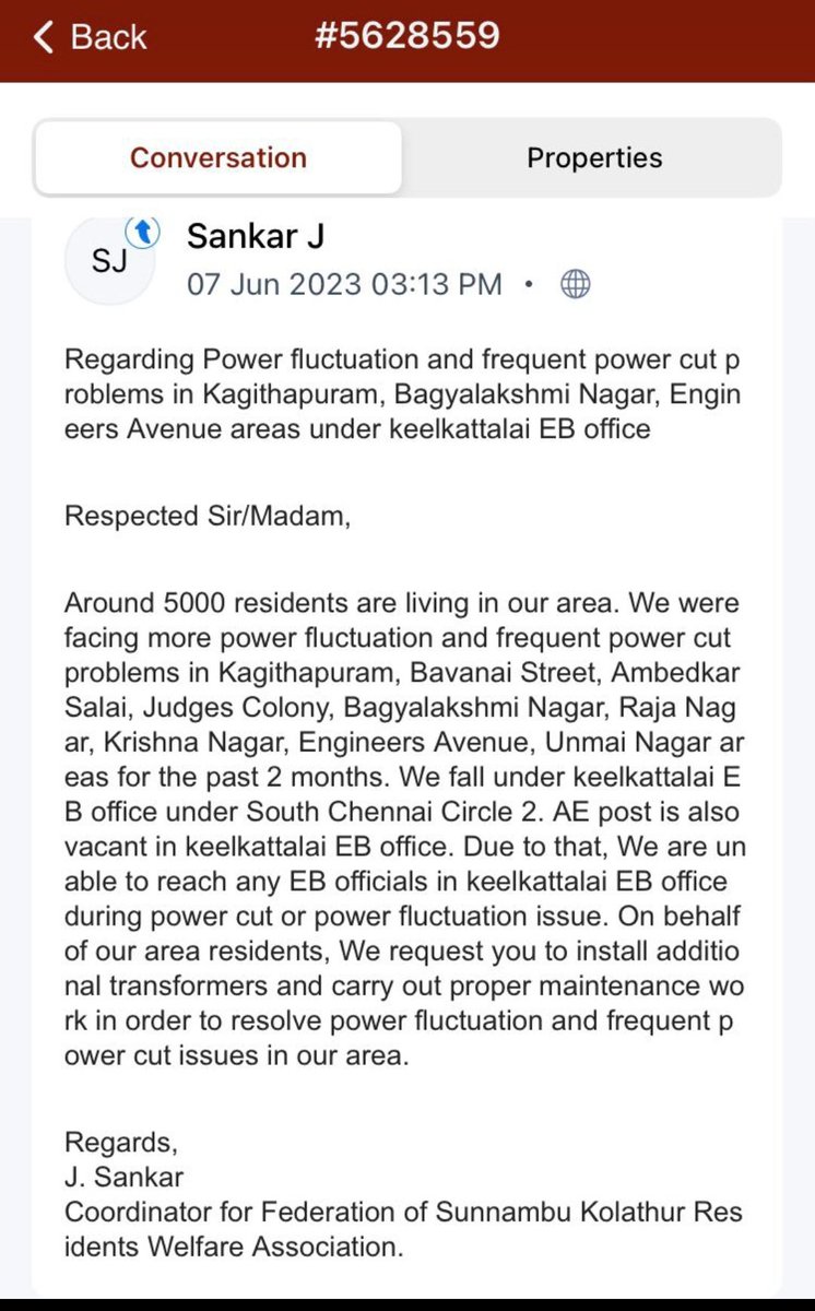 SAJIDHUSSAIN69's tweet photo. @EB_Adyar_Tmbm  sir residents of sunnambu kolathur suffering for more than a month due to low voltage and tripping, spending sleepless nights, EB Keelkatalai circle attending to complaints but need new transformers. https://t.co/HKa8esNGXQ