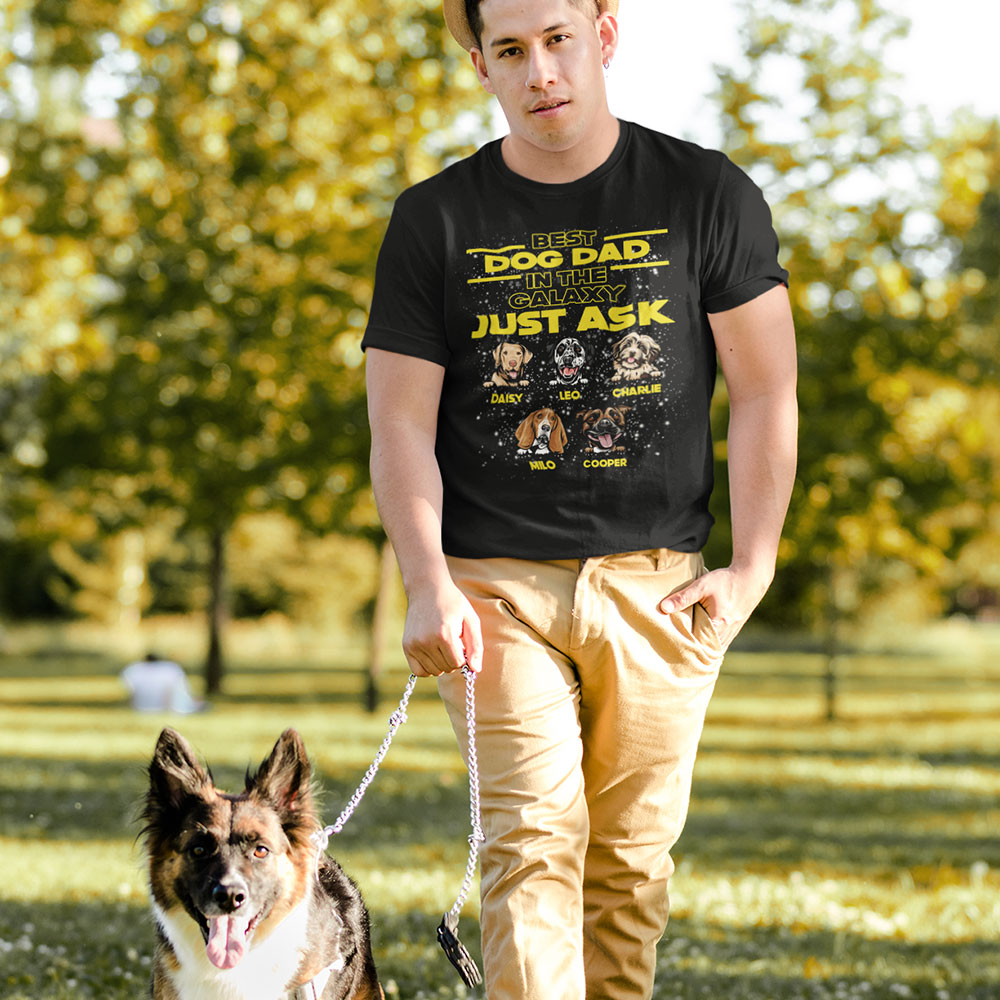 🌟🐾 Calling all dog dads in the galaxy! Rock your love for your furry co-pilot with our personalized Best Dog Dad In The Galaxy shirt.

#DogDad #GalacticLove #PersonalizedShirt