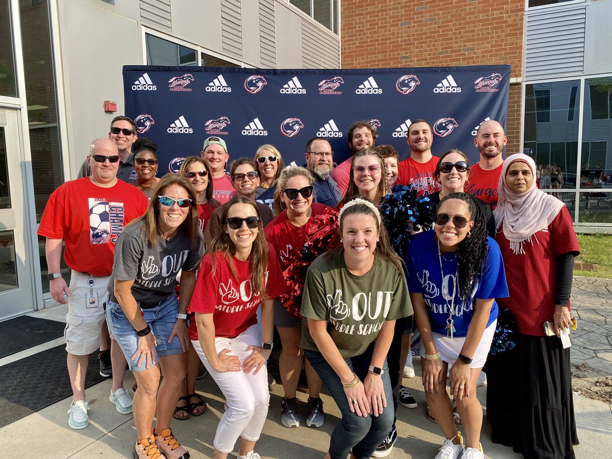 The 8th Grade Squad had the best time cheering on our students at our Moving Up Celebration! We are going to miss this group of <a href="/AFMSChargers/">Apex Friendship Middle School</a> kids so much!