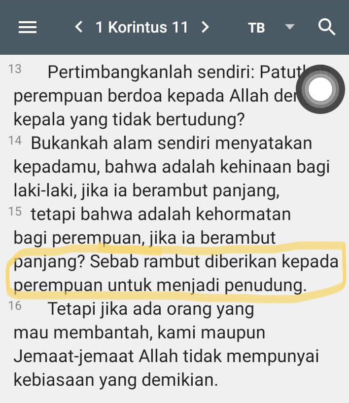 adkpeehh's tweet photo. @kagapakeN @HariMurti1 @inyourcellss @tanyakanrl Baca ayat selanjutnya Kak, ayat ke 15. Menurut ayat ke 15, pd dasarnya rambut perempuan yg diberikan ke perempuan adalah utk jd penudung ya, jd ga harus menutupi kepalanya dgn kain.. https://t.co/ge8SnEW64T