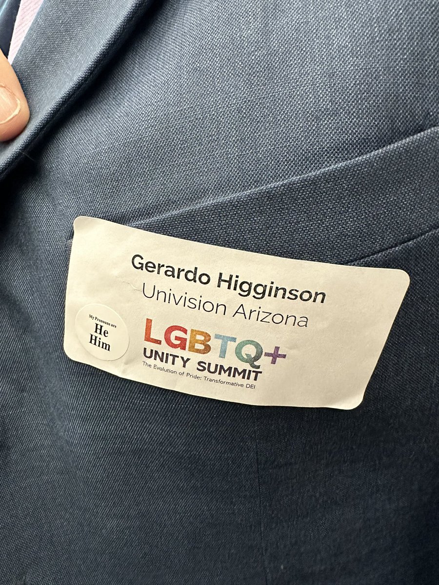 PoRtAvOz's tweet photo. Attending the @AZDiversityCouncil #LGBTQ+ Unity Summit. The #EvolutionofPride: Transformative #DEI. Motivated and inspired by the panelists and their stories. https://t.co/tegJNl5uLC