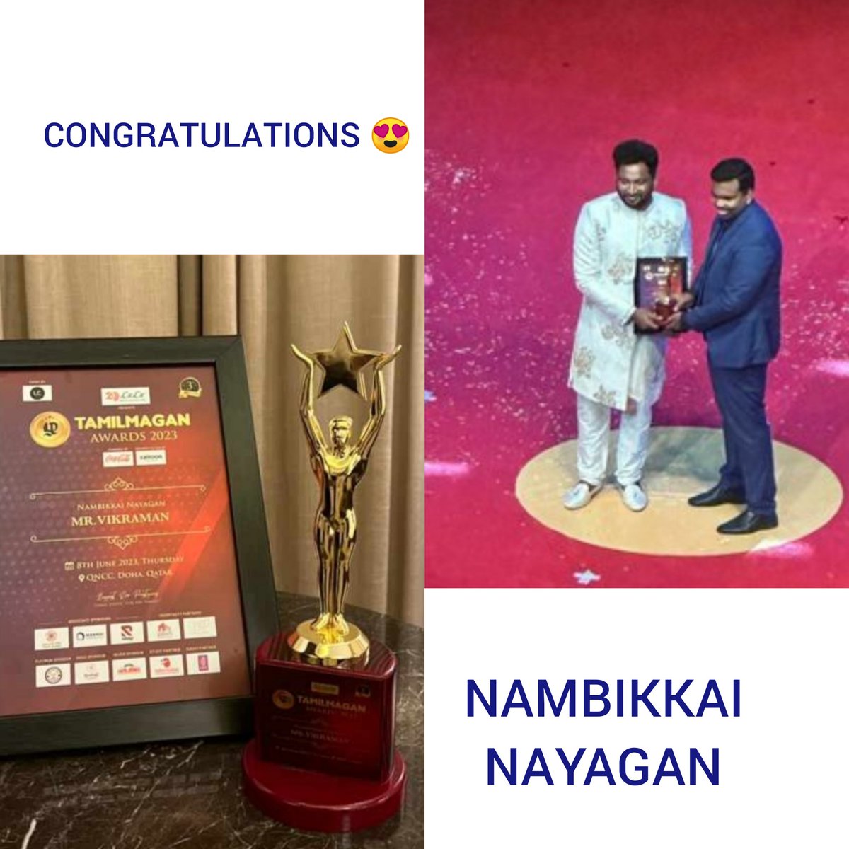 Every time obstacles push you into the dark you come back more brighter.
@RVikraman  Our 𝓝𝓪𝓶𝓫𝓲𝓴𝓴𝓪𝓲 𝓝𝓪𝓪𝔂𝓪𝓰𝓪𝓷 and this is definitely an apt title to you and you deserve more.We are proud to support you.#NambikkaiNayaganVikraman

#AramVellum
 #AramVellumLegalAid