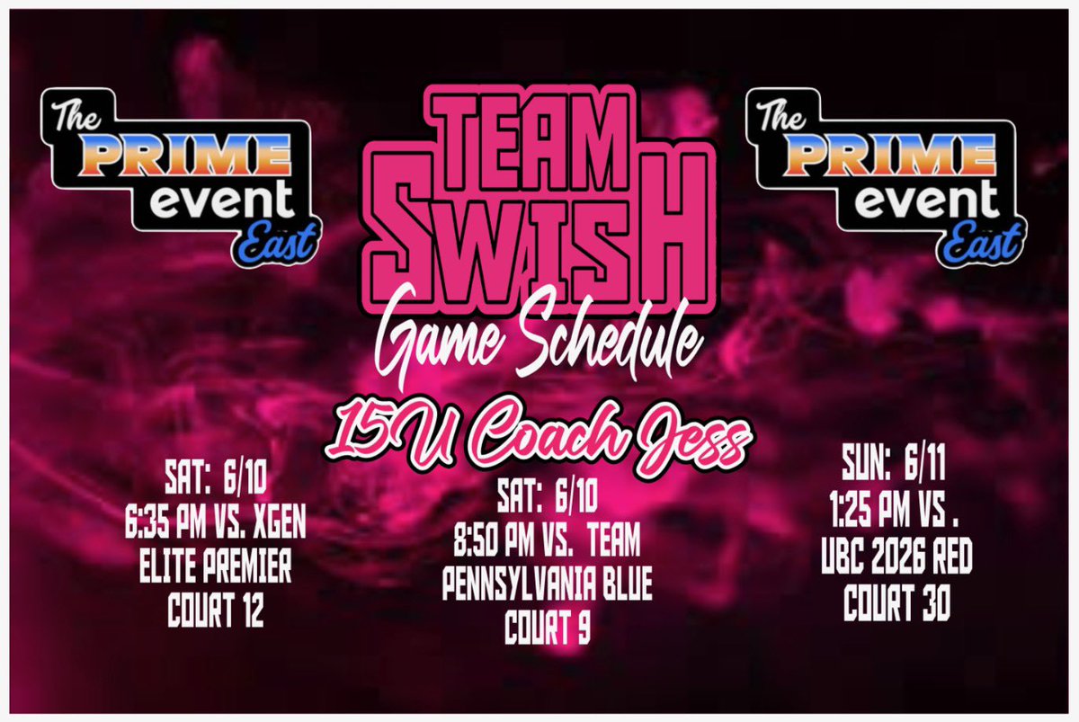 Team Swish HS Girls take the road to Spooky Nook Pa  this wknd !! #lockin