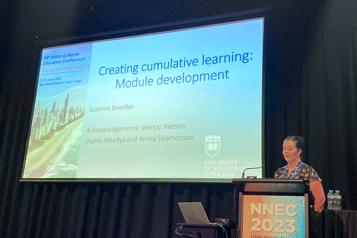 Kelly Marriott-Statham (she/her) (@kelstath24) on Twitter photo <a href="/suzybowdler/">Suzanne Bowdler</a> presenting her PhD work on embedding breastfeeding education in the nursing undergraduate curriculum using adult learning and <a href="/LCTheory/">LCT</a> at #NNEC2023
<a href="/UoWnursing/">UOW School of Nursing</a> <a href="/salamonson/">Yenna Salamonson</a> <a href="/ShahlaMeedya1/">@ShahlaMeedya</a> <a href="/suzybowdler/">Suzanne Bowdler</a> presenting her PhD work on embedding breastfeeding education in the nursing undergraduate curriculum using adult learning and <a href="/LCTheory/">LCT</a> at #NNEC2023
<a href="/UoWnursing/">UOW School of Nursing</a> <a href="/salamonson/">Yenna Salamonson</a> <a href="/ShahlaMeedya1/">@ShahlaMeedya</a>
