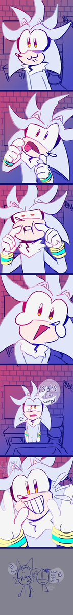 Silly’s 🤪😜🤣🙃💖💕⭐️💖

#silverthehedgehog #silly #sillyfaces #sonicfanart #littlecomic