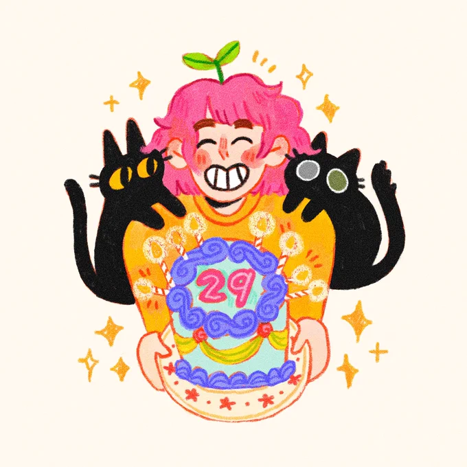 finally finished my birthday art too hehe