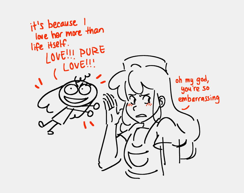 im the biggest fan of my own OC is that ok