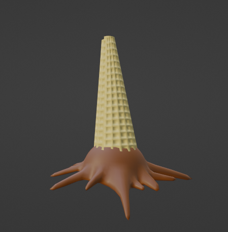 Whoops!, looks like someone dropped a waffle cone on your head, looks tasty.. #roblox #blendermodel #RobloxUGC #RobloxUGConcept #blenderconcept