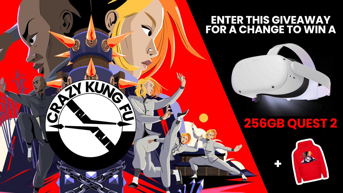 🎉Crazy Kung Fu has launched on the Meta Store! Get your copy here: crazykungfu.quest

And to celebrate the launch we're doing a QUEST 2 GIVEAWAY! Join here: bit.ly/ckf_giveaway

@SideQuestVR #MetaQuest2 #MetaQuest3 #vrgaming
