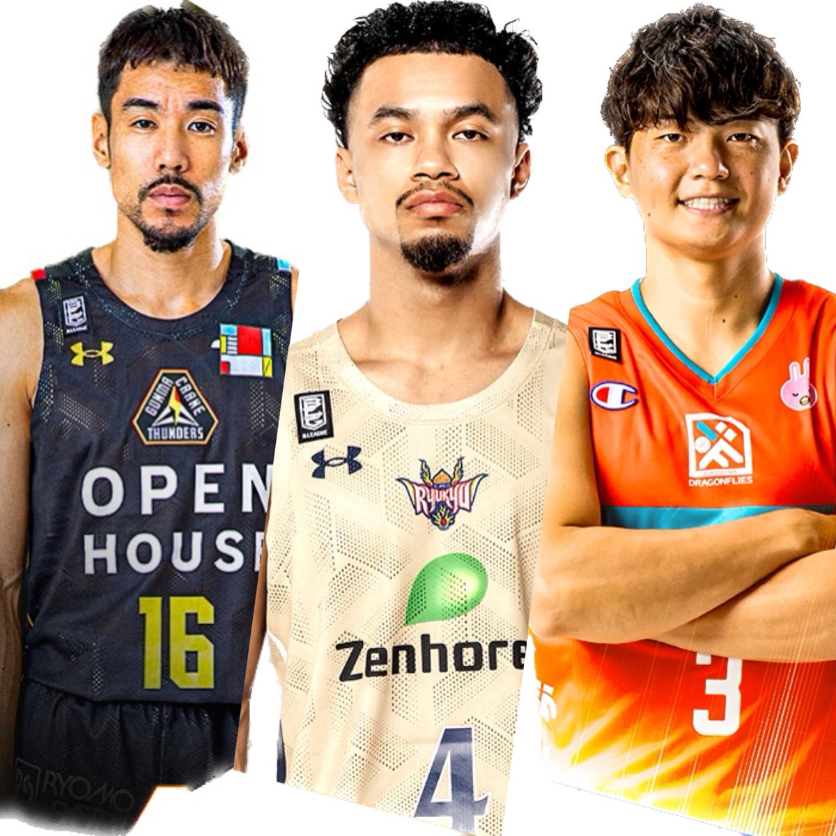 katatakuymayma's tweet image. 群馬すげー🔥
&quot;メンツが濃い&quot;！！
#gunmacrane3ders 
#RyukyuKings 
#naoto158