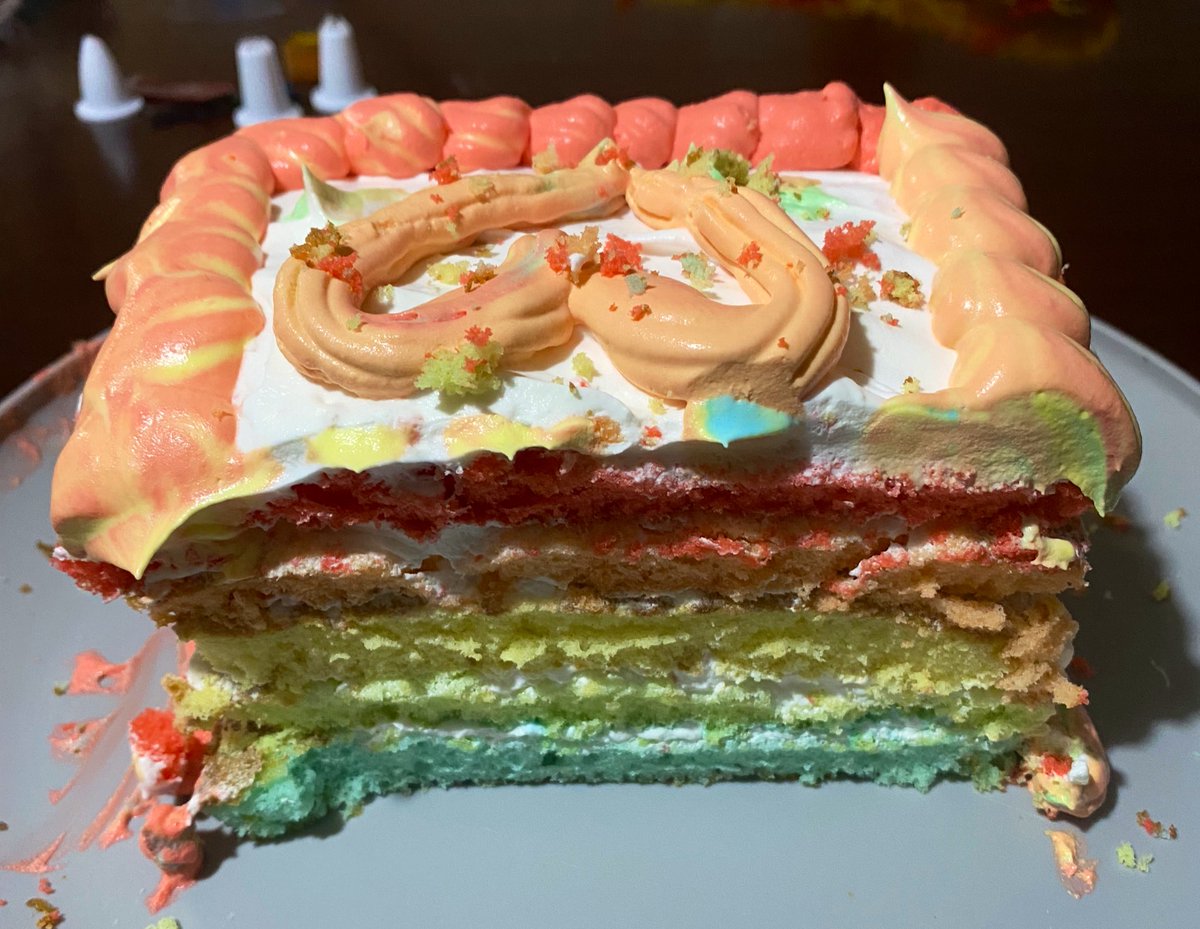 babyapples1117's tweet photo. My little one made a pride cake π₯Ήπ#pridecake #Autism https://t.co/wueqniJD3x