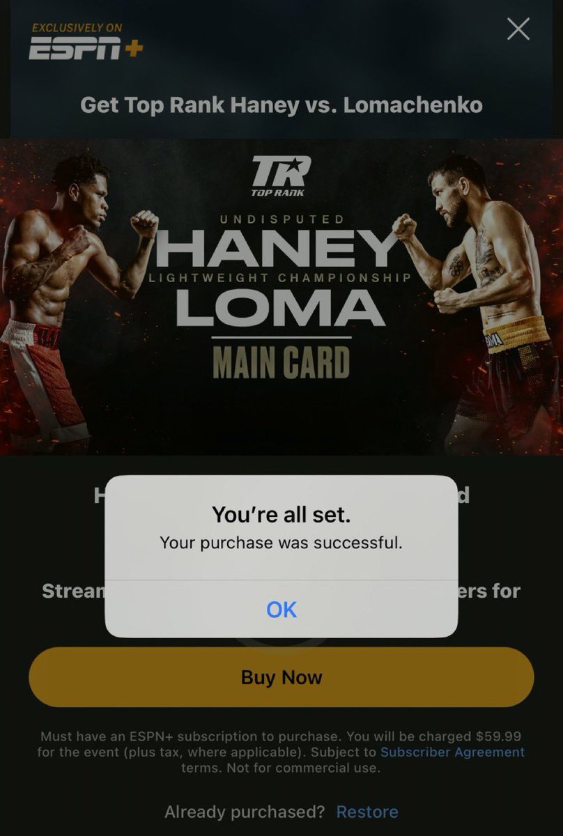 barziniofficial's tweet image. I Bought 7 Boxing PPV’S In 7 Months.  

1. Crawford vs Avanesyan #CrawfordAvanesyan 
2. Davis vs Garcia #DavisGarcia
3. Paul vs Fury #PaulFury
4. Benavidez vs Plant #BenavidezPlant
5. Davis vs Garcia 
6. Haney vs Loma #HaneyLoma
7. Broner vs Hutchinson #BronerHutchinson