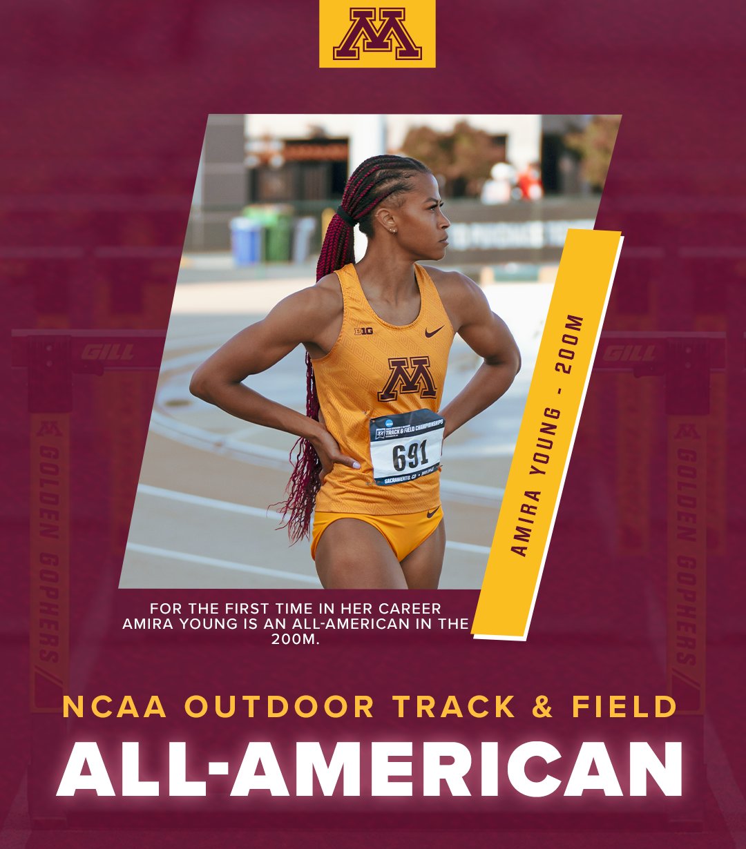 Minnesota Cross Country, Track & Field on Twitter ".amiraaa_y ends