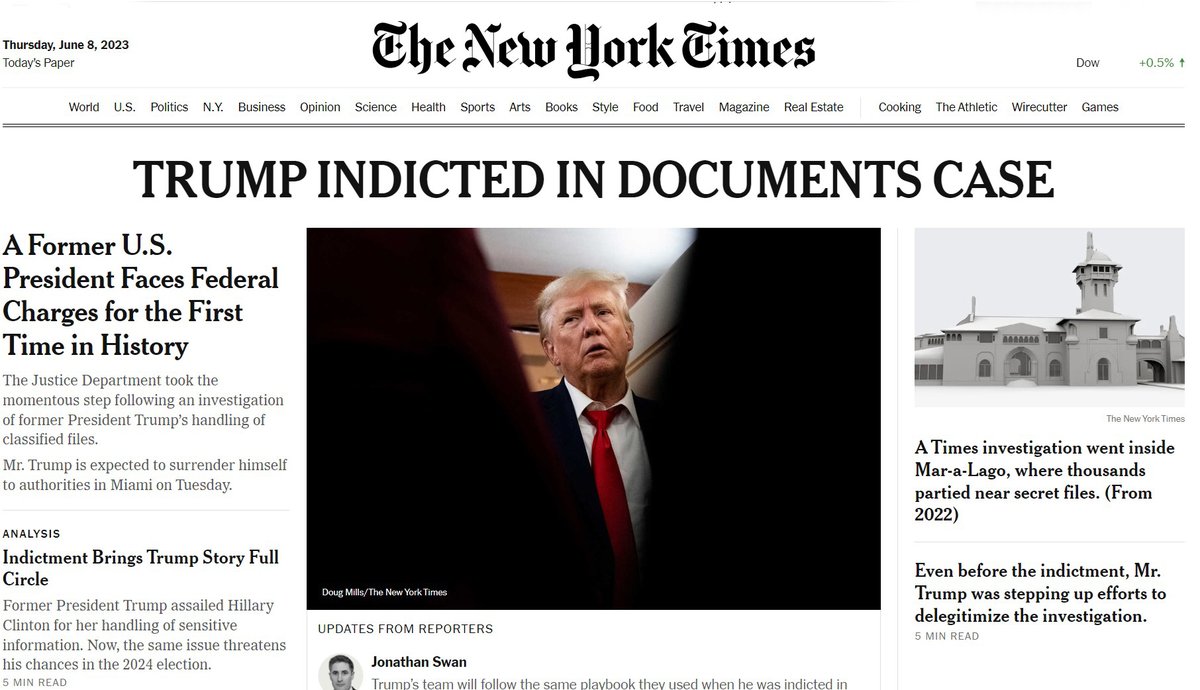 Michaelpeakart's tweet photo. Finally!  #TrumpIndicted https://t.co/isOjI9C2lz